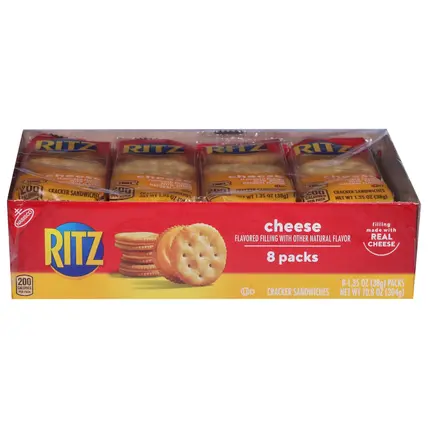 Ritz Cheese Cracker Sandwiches 8 - 1.35 oz Packs