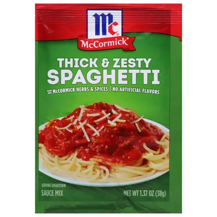 McCormick Thick & Zesty Spaghetti Sauce Mix 1.37 oz