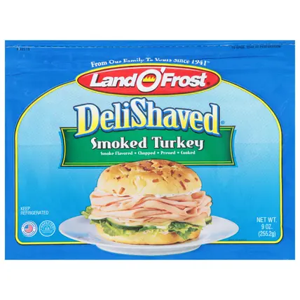 Land O'Frost DeliShaved Smoked Turkey 9 oz
