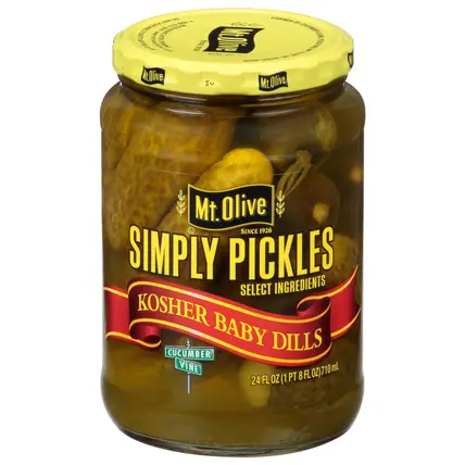 Mt Olive Simply Kosher Baby Dill Pickles