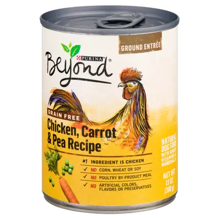 Beyond Grain Free Natural Chicken Carrot & Pea Recipe Dog Food 13 oz