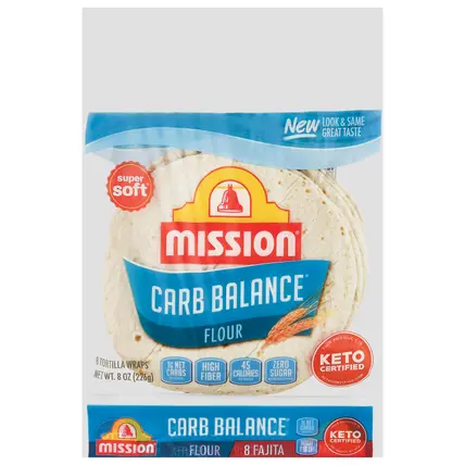 Mission Carb Balance Tortilla Wraps 8 Each