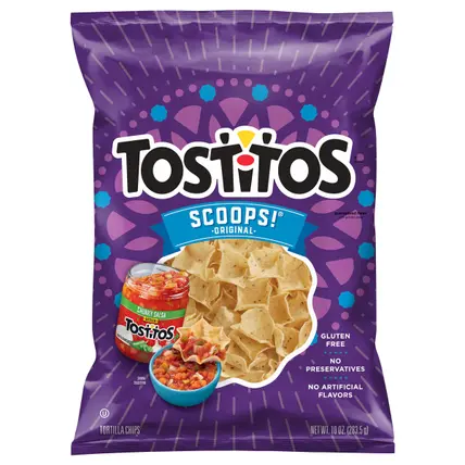 Scoops Tortilla Chips Original 10 Oz