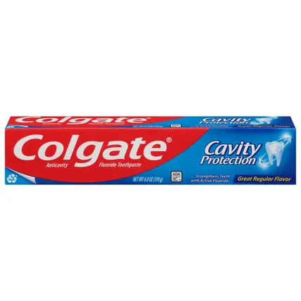 Colgate Cavity Protection Anticavity Fluoride Great Regular Flavor Toothpaste 6.0 oz