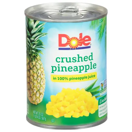 Crushed Pineapple in 100% Pineapple Juice 20 oz