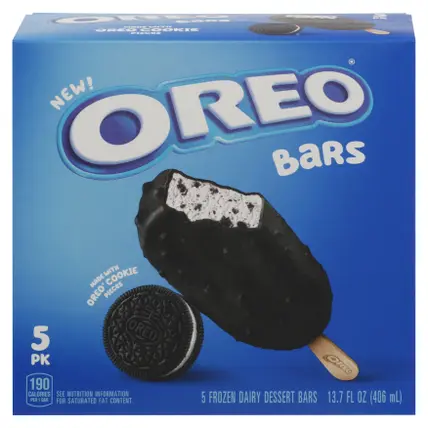 Oreo Frozen Dairy Dessert Bars 5 Pack