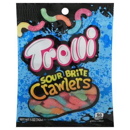 Trolli Crawlers Sour Brite Gummi Candy 5 oz