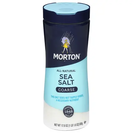 Morton All-Natural Coarse Sea Salt 17.6 oz