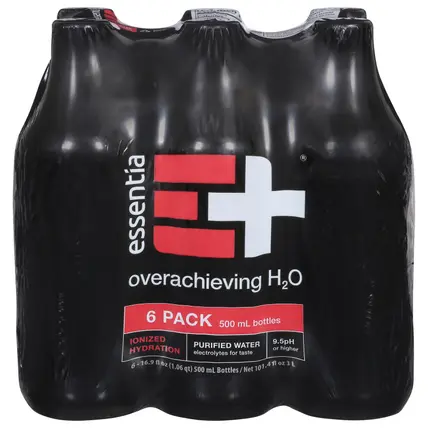 Essentia Ionized Hydration Purified Water 6 - 16.9 fl oz Bottles