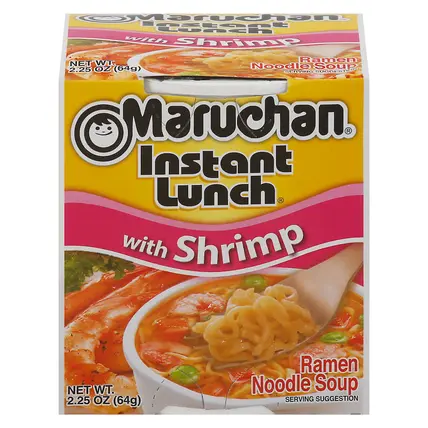 Maruchan Instant Lunch with Shrimp Ramen Noodle Soup 2.25 oz
