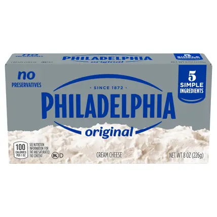 Philadelphia Original Cream Cheese, 8 oz Brick