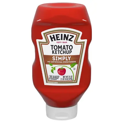 Simply Tomato Ketchup with No Artificial Sweeteners, 31 oz Bottle