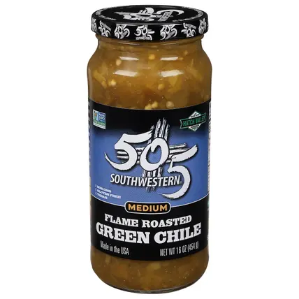 Medium Flame Roasted Green Chile 16 oz