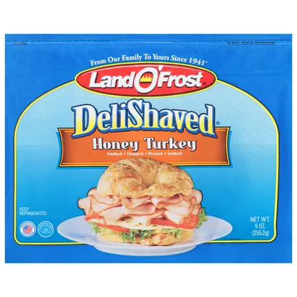 Land O'Frost DeliShaved Honey Turkey 9 oz
