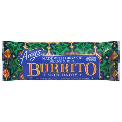 Amy's Plant Based Non-Dairy Burrito 6.0 oz