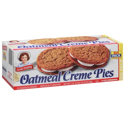 Big Pack Oatmeal Creme Pies Sandwich Cookies 12 ea