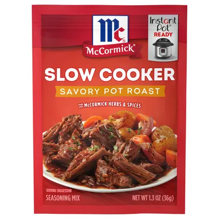 McCormick Slow Cooker Pot Roast Seasoning Mix - Savory, 1.3 oz