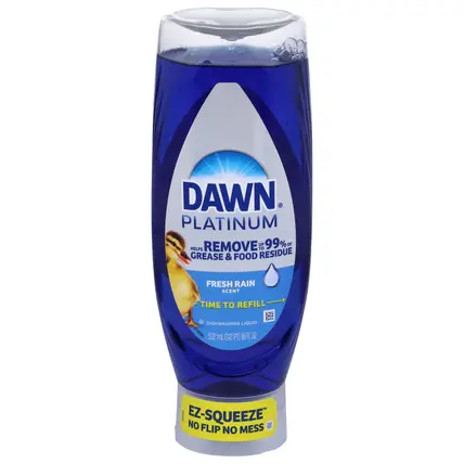 Dawn Platinum Fresh Rain Scent Dishwashing Liquid 18 fl oz
