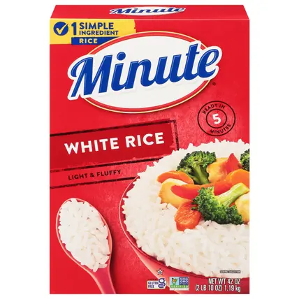Minute White Light & Fluffy Rice 42 oz