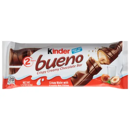 Kinder Bueno Crispy Creamy Chocolate Bar 2 ea