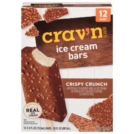Crispy Crunch Ice Cream Bars 12 ea