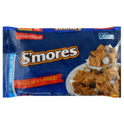 Malt O Meal S'mores Cereal 30 oz Bag