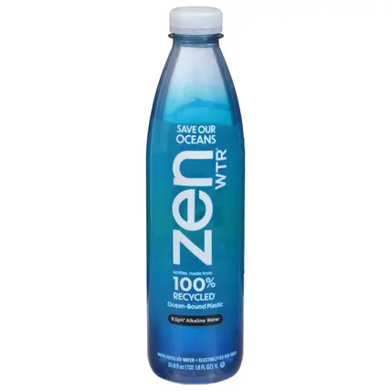 Zen Wtr 9.5 pH Vapor Distilled Alkaline Water 33.8 fl oz