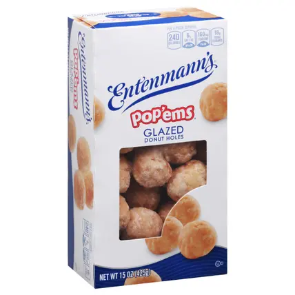 Entenmann's Pop'ems Glazed Donut Holes 15 oz