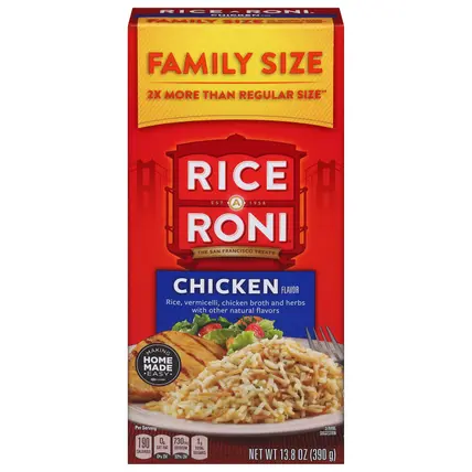 Rice-A-Roni Chicken Flavor Rice Family Size 13.8 oz