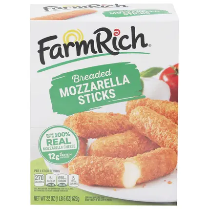 Farm Rich Breaded Mozzarella Sticks 22 oz