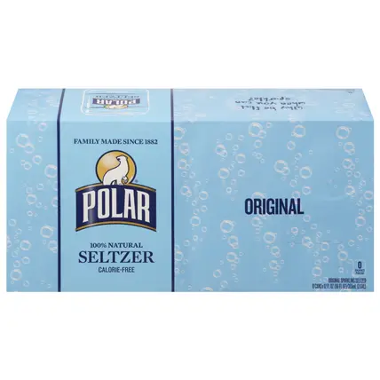 Polar Calorie-Free Original Seltzer 8 - 12 fl oz Cans