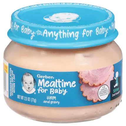 Mealtime for Baby Sitter (2nd Foods) Ham and Gravy 2.5 oz