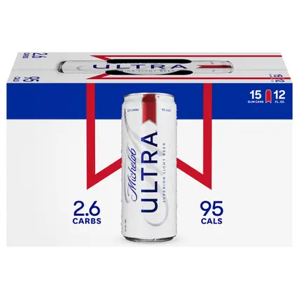 Michelob Ultra® Light Beer, 15 Pack 12 fl. oz. Cans