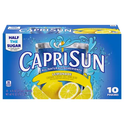 Lemonade Drink, 10 ct Box, 6 fl oz Pouches