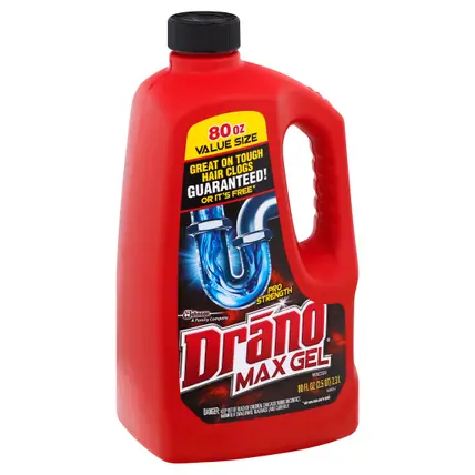 Value Size Pro Strength Max Gel Clog Remover 80 oz