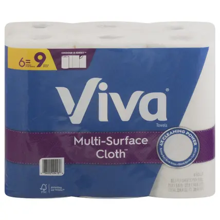 Multi-Surface Cloth Towels 6 ea