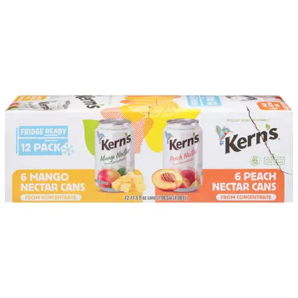 Kern's Mango/Peach Nectar 12 - 11.5 fl oz Cans