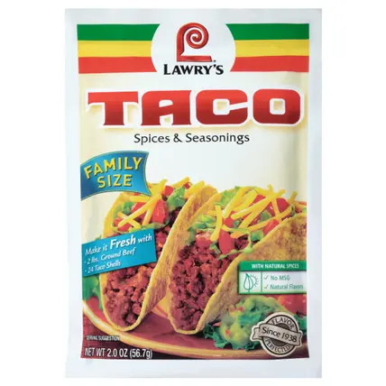 Family Size Original Taco Seasoning Mix, 2 oz