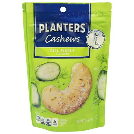 Planters Dill Pickle Flavored Cashews 5 oz
