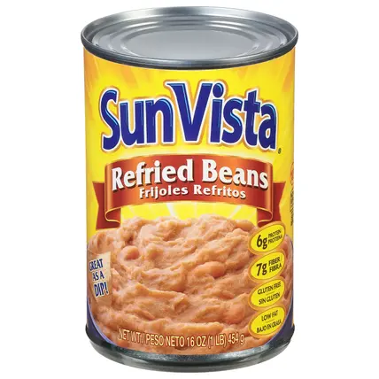 SunVista Refried Beans 16 oz