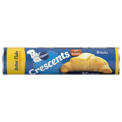 Crescent Rolls, Butter Flake, Refrigerated Canned Pastry Dough, Easter Bread, 8 Ct, 8 oz