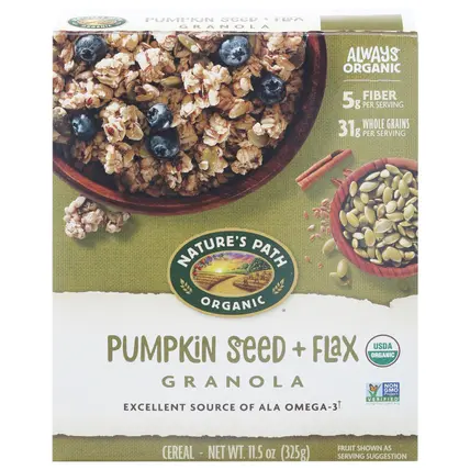 Nature's Path Organic Granola Pumpkin Seed + Flax Cereal 11.5 oz