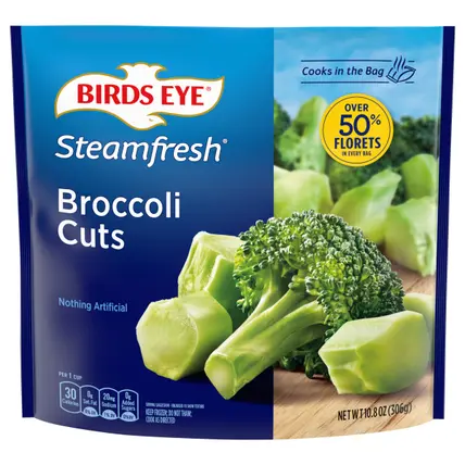 Birds Eye Steamfresh Broccoli Cuts, Frozen Vegetable, 10.8 OZ