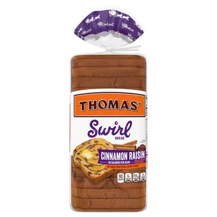 Thomas' Cinnamon Raisin Swirl Bread, 16 oz