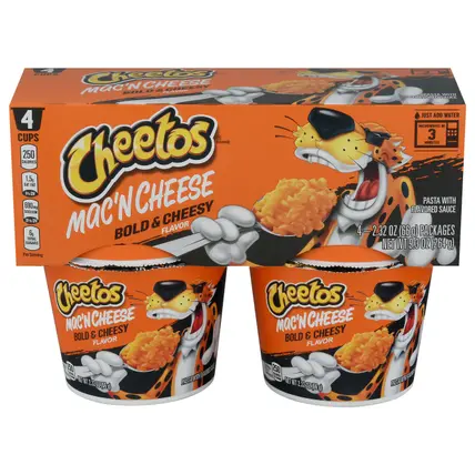 Bold & Cheesy Flavor Mac'n Cheese 4 - 2.32 oz Packages