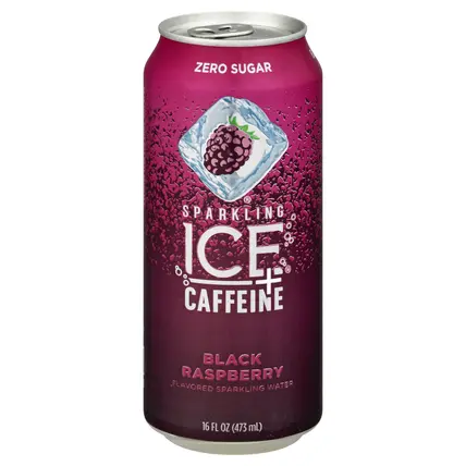 Zero Sugar +Caffeine Black Raspberry Sparkling Water 16 oz