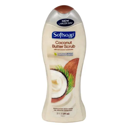 Softsoap Coconut Butter Scrub Body Wash 20 oz