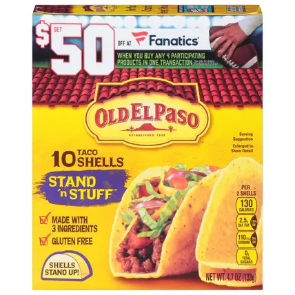 Stand'n Stuff Taco Shells 10 ea