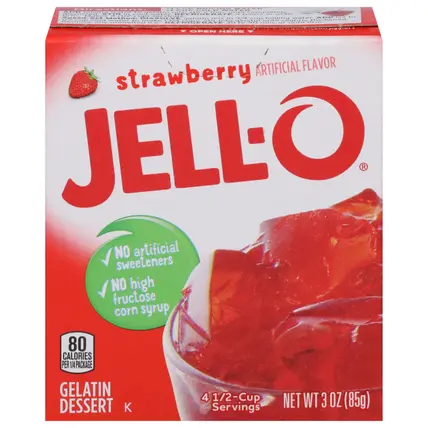 Jell-O Strawberry Gelatin Dessert 3 oz