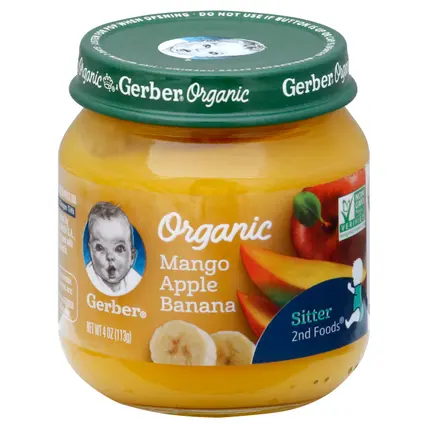 Gerber Mango, Apple, Banana 4 oz